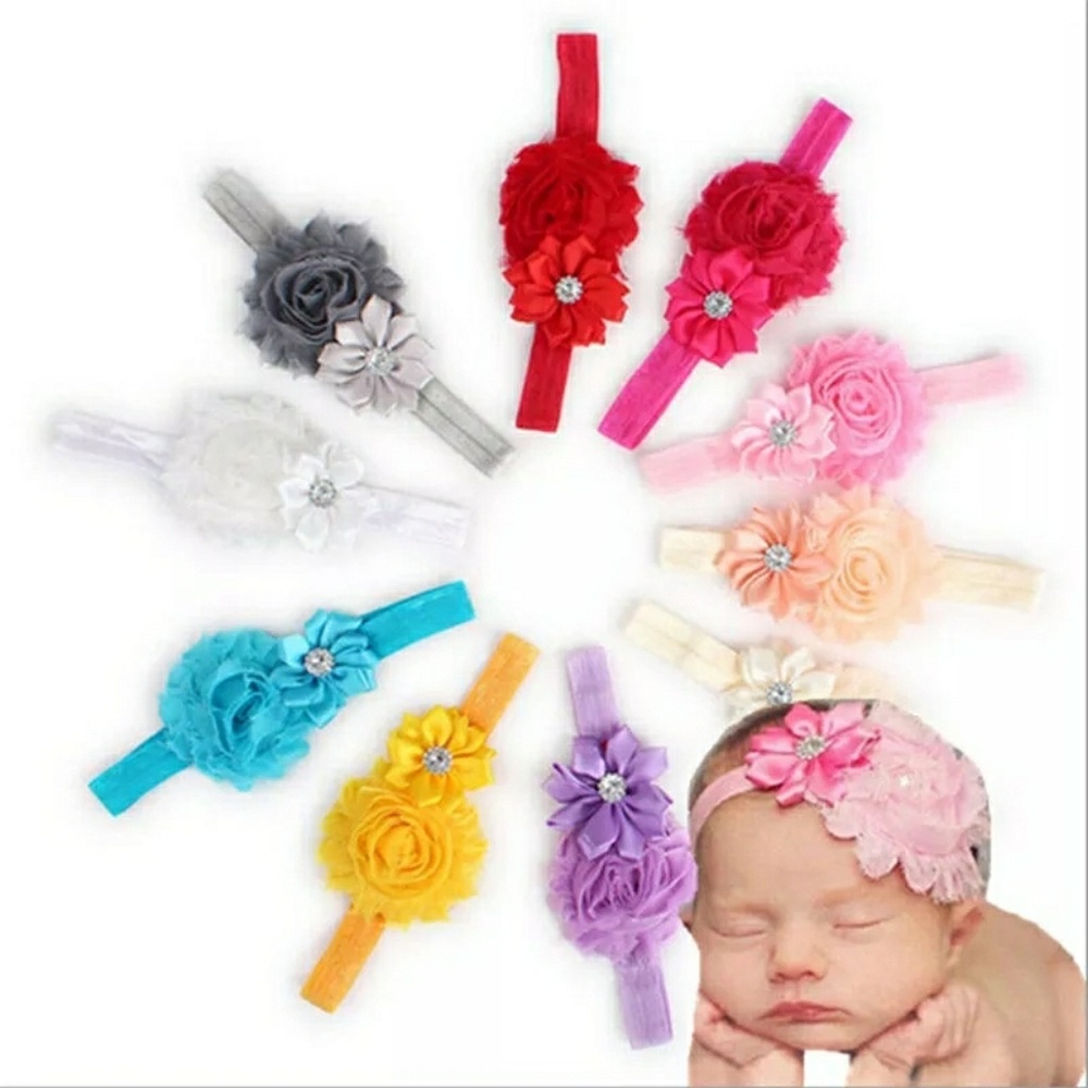 Set of 10 baby headbands